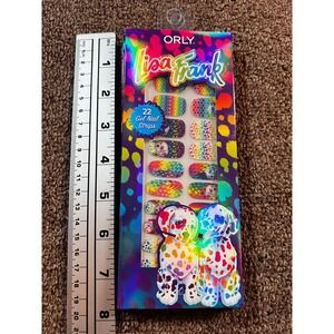 Orly Lisa Frank Gel Nail Strips Women Rainbow Spotty Dotty Dalmatian NEW